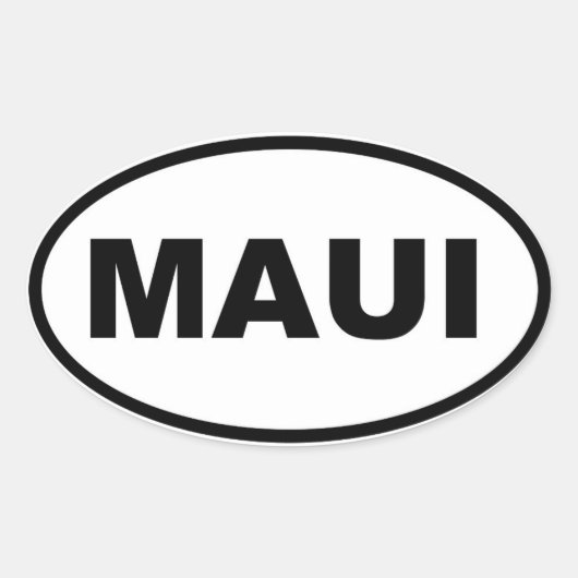 Sticker Ovale Maui (Devant)