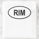 Sticker Ovale Mauritanie "RIM" (Sac)