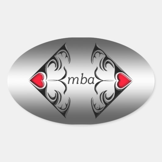 Sticker Ovale mba (Devant)