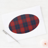 Sticker Ovale McKnight Clan Tartan (Enveloppe)