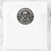 Sticker Ovale Médaille du 2e amendement (Sac)