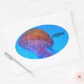 Sticker Ovale Méduse (Enveloppe)