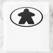 Sticker Ovale Meeple (Sac)
