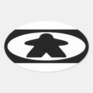 Sticker Ovale Meeple