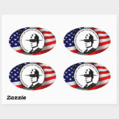 STICKER OVALE MÉMORIAL DE LA POLICE (Feuille)