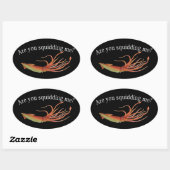 Sticker Ovale m'énerver (Feuille)