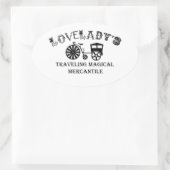 Sticker Ovale Mercantile magique voyageur de Lovelady (Sac)