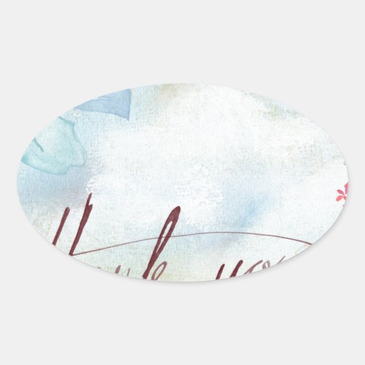 Sticker Ovale merci (Devant)