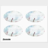Sticker Ovale merci (Feuille)