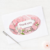 Sticker Ovale Merci (Enveloppe)