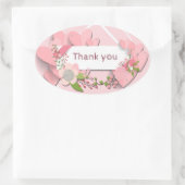 Sticker Ovale Merci (Sac)