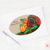 STICKER OVALE MERCI À LA TURQUIE MAJESTIQUE (Enveloppe)