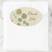 Sticker ovale Merci de mariage Dahlia Garden (Sac)