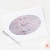 Sticker Ovale Merci Mariage diamant (Enveloppe)