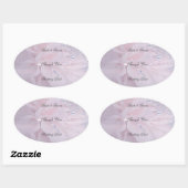 Sticker Ovale Merci Mariage diamant (Feuille)