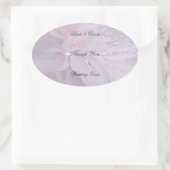 Sticker Ovale Merci Mariage diamant (Sac)