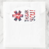 Sticker Ovale merci star of life bokeh (Sac)
