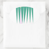 Sticker Ovale Merveilleuse de la saison Arbre de Noël (Sac)