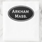 Sticker Ovale Messe d'Arkham. (Sac)