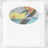 Sticker Ovale Mester Stoor Worm (Sac)
