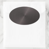 Sticker Ovale Métal noir (Sac)