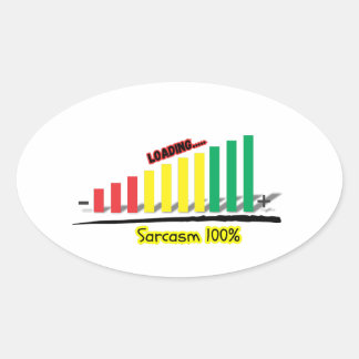 Sticker Ovale MètreSarcasme