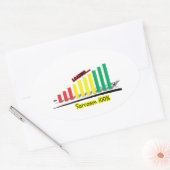 Sticker Ovale MètreSarcasme (Enveloppe)