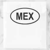 Sticker Ovale Mexique "MEX" (Sac)