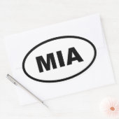Sticker Ovale Miami MIA (Enveloppe)