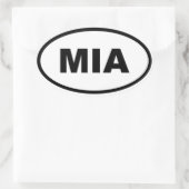 Sticker Ovale Miami MIA (Sac)