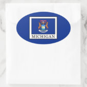 Sticker Ovale Michigan (Sac)
