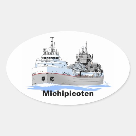 Sticker Ovale Michipicoten, cargo des Grands Lacs (Devant)