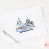 Sticker Ovale Michipicoten, cargo des Grands Lacs (Enveloppe)