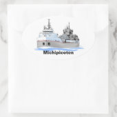 Sticker Ovale Michipicoten, cargo des Grands Lacs (Sac)