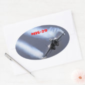 STICKER OVALE MIG-29 (Enveloppe)