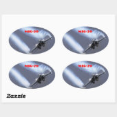 STICKER OVALE MIG-29 (Feuille)