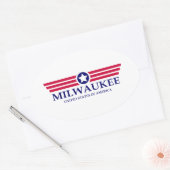 Sticker Ovale Milwaukee Pride (Enveloppe)