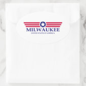 Sticker Ovale Milwaukee Pride (Sac)