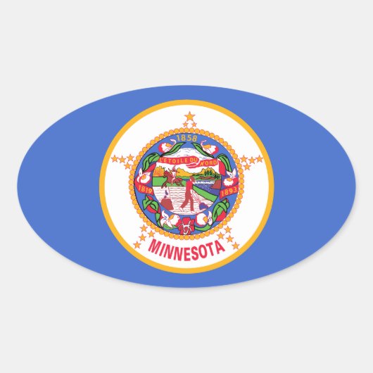 Sticker Ovale Minnesota (Devant)