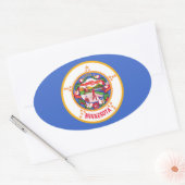 Sticker Ovale Minnesota (Enveloppe)
