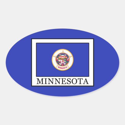 Sticker Ovale Minnesota (Devant)