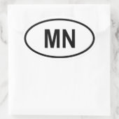 Sticker Ovale Minnesota "MN" (Sac)