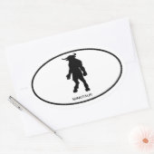 Sticker Ovale Minotaure (Enveloppe)