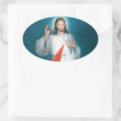 Sticker Ovale miséricorde divine (Sac)