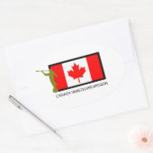 STICKER OVALE MISSION CANADA VANCOUVER LDS CTR (Enveloppe)