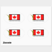 STICKER OVALE MISSION CANADA VANCOUVER LDS CTR (Feuille)