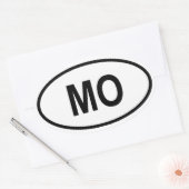 Sticker Ovale Missouri "MO" (Enveloppe)