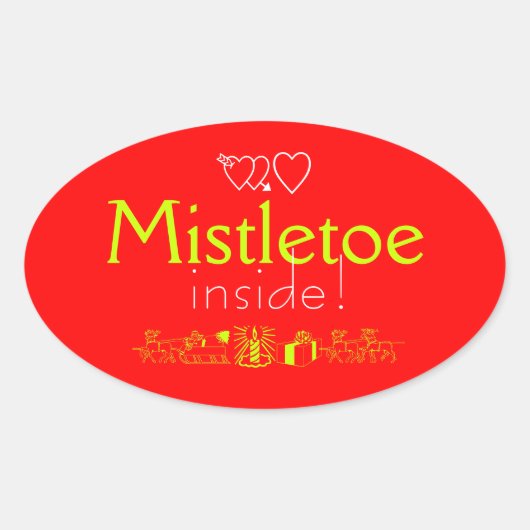 Sticker Ovale Mistletoe (Devant)