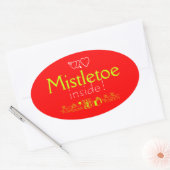 Sticker Ovale Mistletoe (Enveloppe)