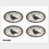 Sticker Ovale Mistletoe (Feuille)